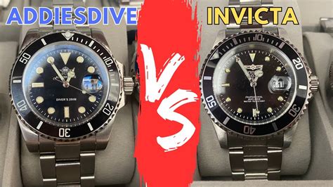 Submariner Homage Comparison: Invict